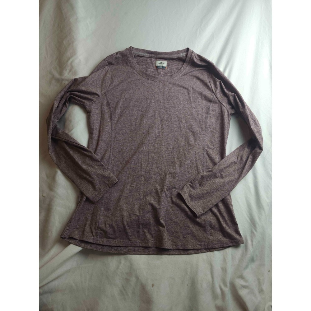 Ridgecut Toughwear T-Shirt Womens Small Purple Heathered Long Sleeve Athletic